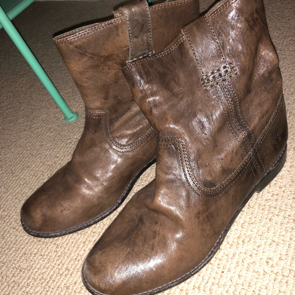 Brown Frye Booties